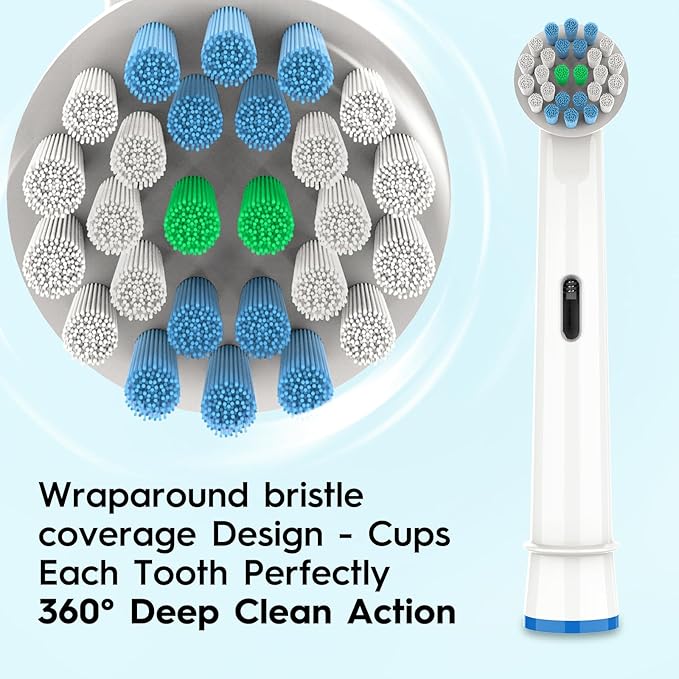 Replacement Toothbrush Heads Compatible with Oral B Pro 1000 Electric Toothbrush,Replacement Brush Heads Refill for Genius X,Smart 1500,Pro 5000,20 Count
