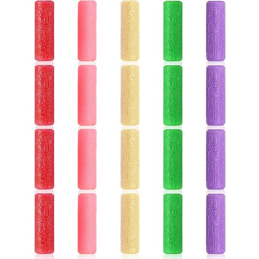 20 Pieces Aligner Tray Seaters for Aligner Trays Chompers Orthodontic Trays(Light Pink, Red, Green, Lavender, Light Yellow)