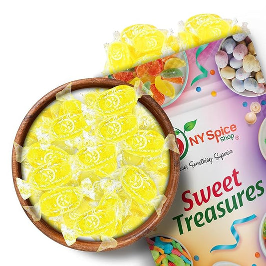 NY Spice Shop Candy Discs Collection (2 Pound (Pack of 1), Sour Lemon Hard Candy)