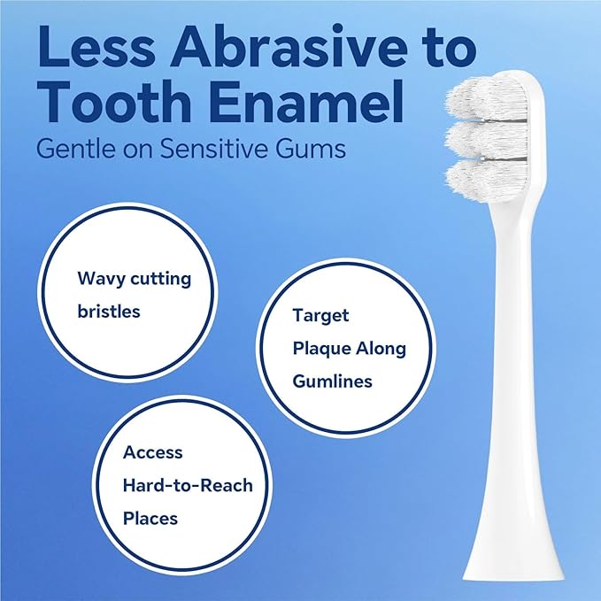 Ultra Soft Replacement Toothbrush Brush Heads Compatible for Sonicare Electric for Sensitive Teeth Gums Care(12 Pcs)