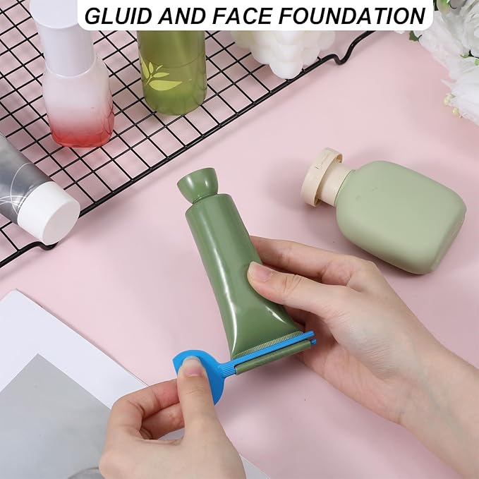 5Pcs Toothpaste Squeezer, Tube Squeezer, Metal Tube Presser Tubes Roller Tubes Wringer Keys Dispenser, Roller Dispenser Wringer Tools for Toothpaste Cosmetic Oil Cream Paint Squeezers