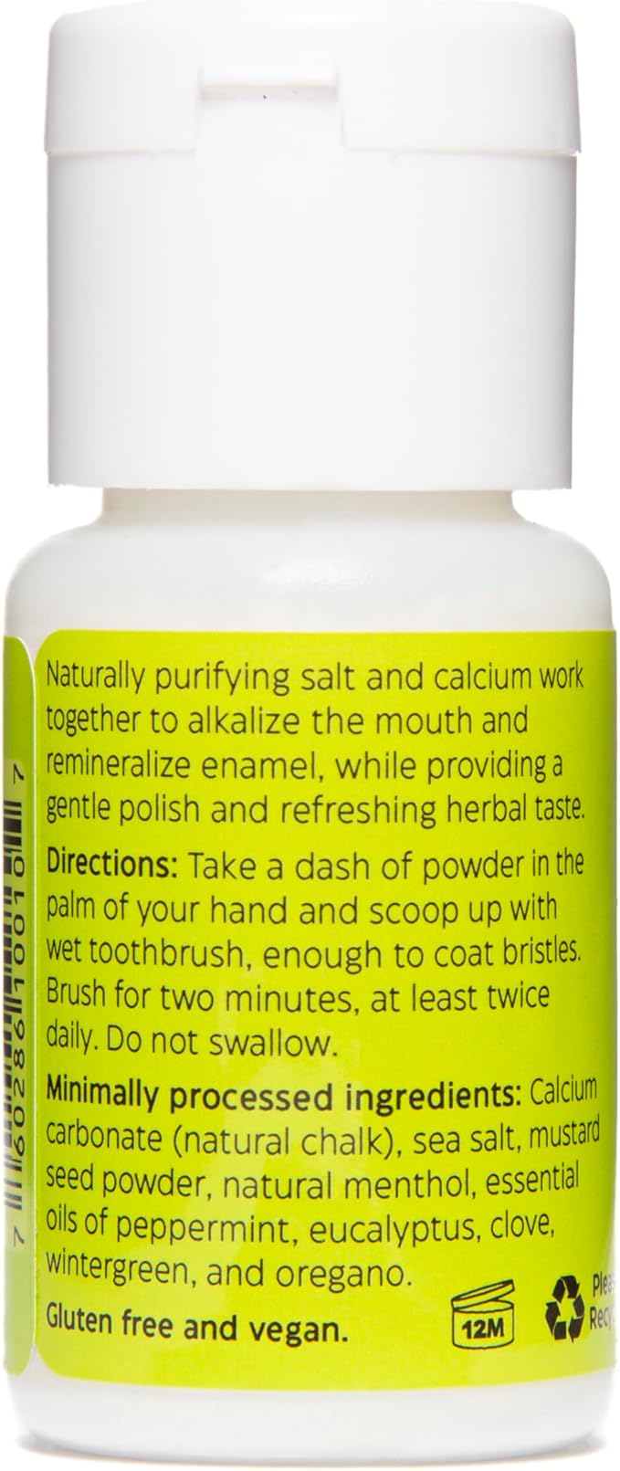 Uncle Harry’s Natural Products Tooth Powder, Save Your Teeth and Gums with 100% Natural Ingredients Pure Plant Essences, Fluoride Free, Gluten Free and Vegan, 1 Ounce
