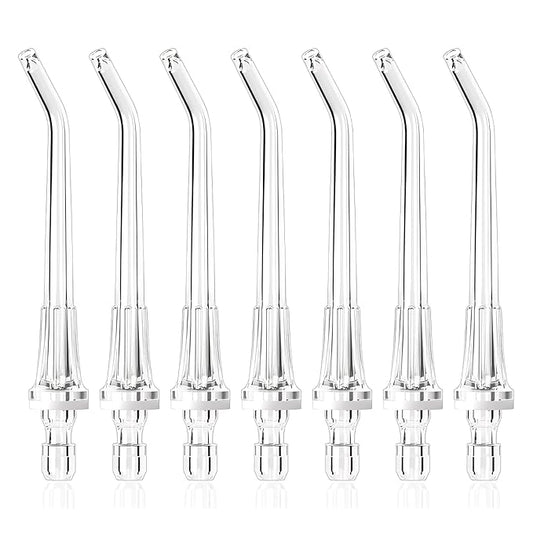 Water Flosser Replacement Heads Compatible with Onlyone FC5090, 7 Pack Classic Jet Tips for Oral Irrigator(7 Classic Jet Tips + Storage Case Bundle)