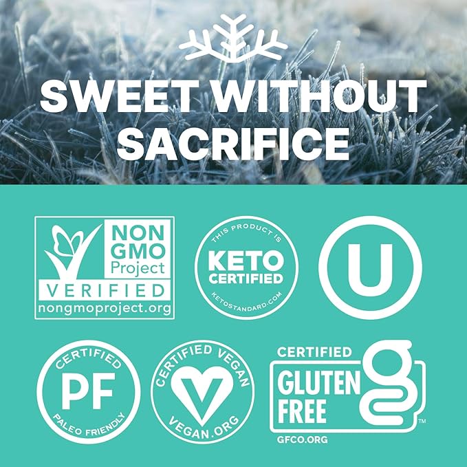 Wintergreen Xylitol Candy Chips - SNØ 1LB Bag - Handcrafted w/ONLY 2 Ingredients | Diabetic-friendly, Non-GMO, Vegan, Keto, GF & Kosher | Purest sugar-free candy in the world!