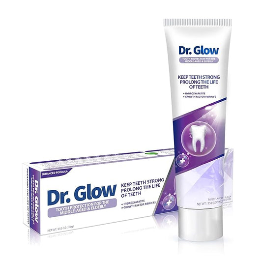 Gingivitis Treatment Toothpaste for Elderly & Mid-Aged, Gum Repair for Receding Gums Hydroxyapatite Toothpaste, Periodontal Disease Treatment for Seniors, Fluoride Free Gum Disease Treatment