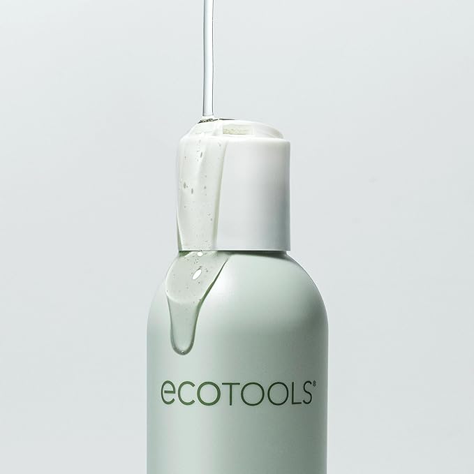EcoTools Makeup Brush + Sponge Shampoo Cleanser, Deep Clean, Sulfate-Free, Fragrance-Free Brush Cleaner for Makeup Sponges & Tools, Vegan & Cruelty-Free, 8 fl. oz