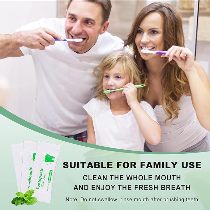 Too Small Bulk Travel Size Toothpaste Pack of 30,0.105 oz Extra Small Toothpaste Travel Size Bulk Mint Mini Disposable Toothpaste for Hotel,Guests,Homeless,Charity(Only Good for Single Use)