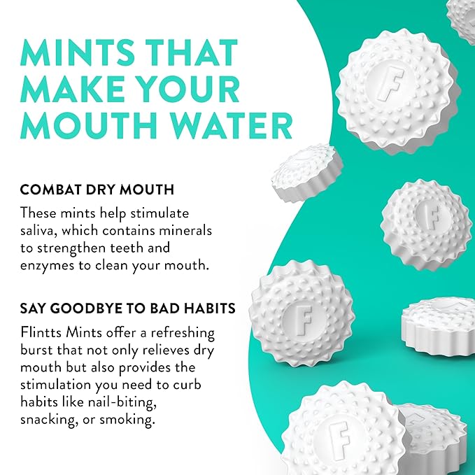 Flintts Mints Full House – Sugar Free Mouthwatering Mints for Dry Mouth Relief & Freshness – Vegan Oral Health Support with Sparkle Effect – Pocket Travel Saliva Substitute, Lozenges Alternative, Variety Pack