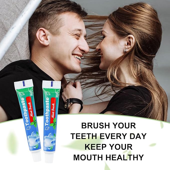 0.35 oz Bulk Travel Size Toothpaste,30 Tubes 10 Grams Extra Small Toothpastes Travel Size Bulk 0.8x3.5 inches Mint Flavor Mini Disposable Toothpaste for Hotel,Guests,Homeless,Office