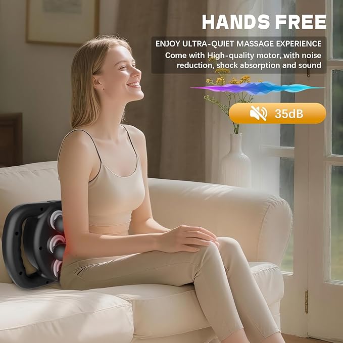 AdamPark 12-Head Massage Gun Set, Deep Tissue Back Massager Muscle Massager Tool Quiet Muscle Massage Gun for Full Body Muscle Pain Relief, Ideal Gifts for Women, Men, Mom, and Dad