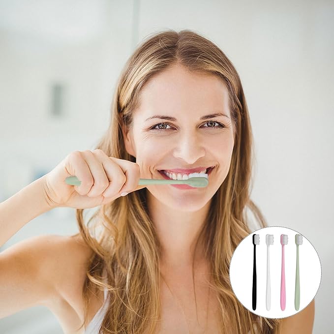8pcs Ultra Soft Toothbrushes for Adults with Wavy Bristles Deep Clean for Sensitive and Fragile Gums Suitable for Pregnant and Postpartum Women Oral Care