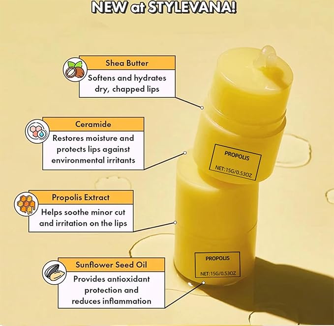 Honey Lip Butter, 12hrs Long-lasting Moisture, Gentle Exfoliation, Hygienic Twist Dispenser,korean skin care