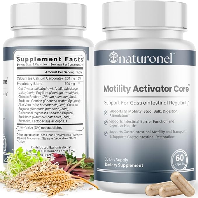 Motility Activator Core Capsules - Cleanse Pills Daily Premium Support, Motility Activator Cleanse Natural Digestive Formula for Overall Health & Wellness Supplement (1)