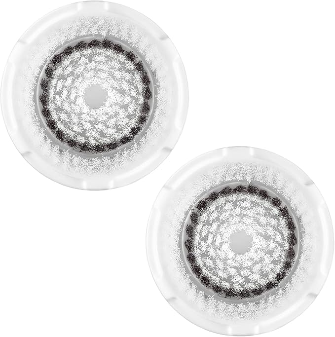 Brush Head Replacements Compatible with Clarisonic Mia 1, Mia 2, Mia Fit, Alpha Fit, Smart Profile Uplift and Alpha Fit Face Cleaning Brush Heads (Black-2Pack)