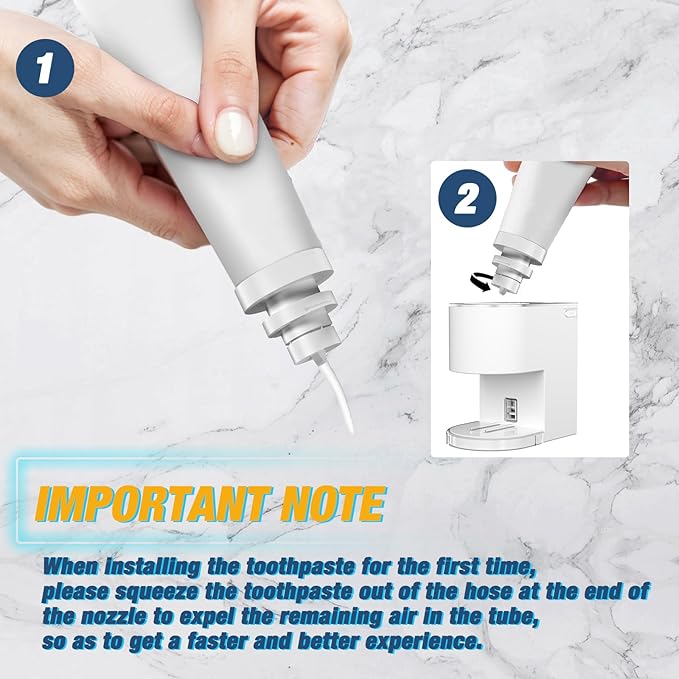 Automatic Toothpaste Dispenser Wall Mounted: 2 Cups Toothbrush Holders White Electric 6 Adjustable Levels Auto Toothpaste Squeezer Smart Rechargeable Touchless for Kids Adults - Bathroom