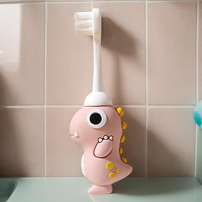 Child Dinosaur Toothbrush – Soft Bristle Tooth Brush, Small Head todler Training Tool, Themed Kids Orall Care | Fun Dinosaur Design For Boys Girls, Promotes Healthy Brushing Habits And Dentall Hygiene