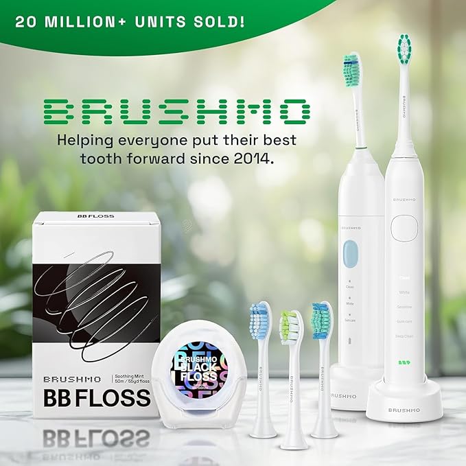 Brushmo DiamondClean Replacement Toothbrush Heads,Compatible with Philips Sonicare Click-on Electric Toothbrush Handles, 8 Standard Heads, Medium Firm Dupont Bristles, BM668, Pink