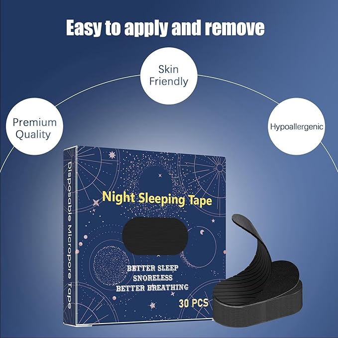 Mouth Tape for Sleeping Women 90 Pcs Gentle Tape, Hypoallergenic