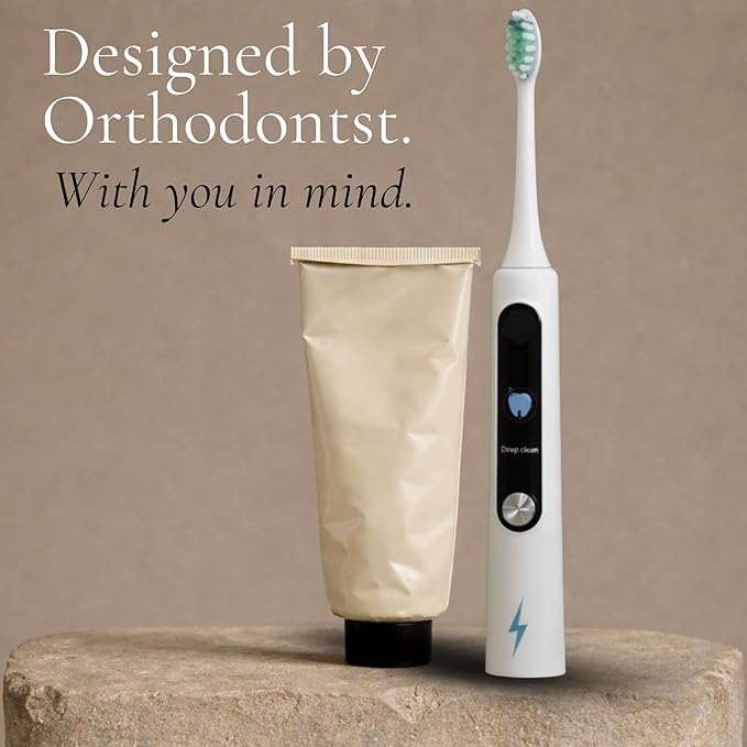 Blast Smile Care Electric Toothbrush with Tynex Bristles - Rechargeable Toothbrush with 30-Second Reminder & 2-Minute Smart Timer - IPX7 Waterproof Sonic Tooth Brush Includes 2 Tooth Brush Heads