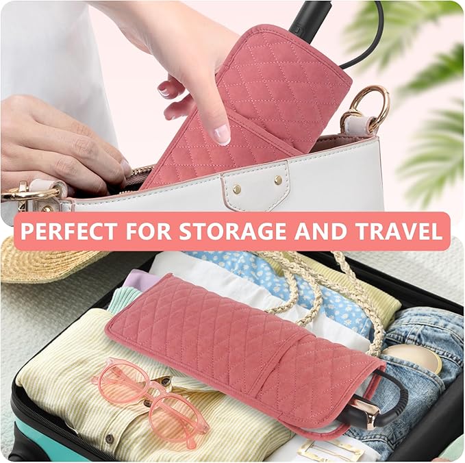 Heat Resistant Hair Tools Organizer Bag Portable Travel Storage Cover Case for Hair Straighteners, Curling Irons, Flat Irons and Hot Styling Tools(13.8" x 5.5")