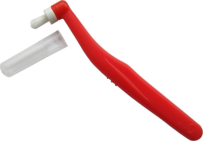 edel+white End Tuft Toothbrush 2 Pack – Small Head Sulcus Brush for Braces, Implants & Gumline – Special Brush for Precise, Focused Dental Cleaning
