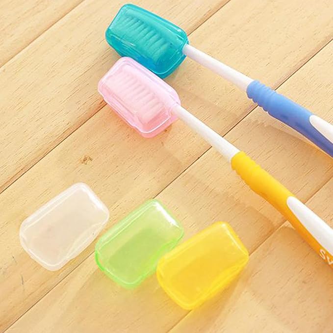 Toothbrush Caps – 5 Piece Dustproof Case, Compact Travel Cover Set, Durable Protective Shell for Hygienic Storage, Lightweight Fit Design | Great for keeping brush heads clean during trips