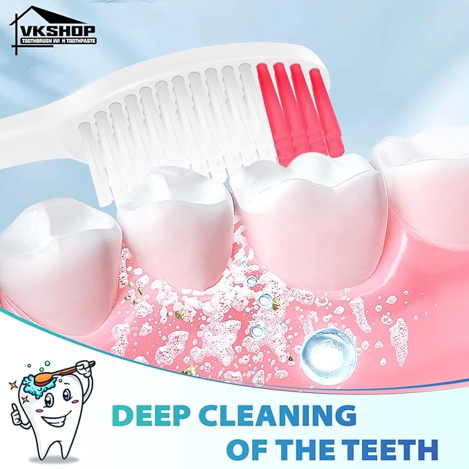Disposable Toothbrush with Toothpaste, 12 Pack Individually Wrapped Travel Toothbrushes Set, Portable & Hygienic for Camping, Travel, Hotel, Flight, Party, Daily Use (White, 5g Toothpaste)