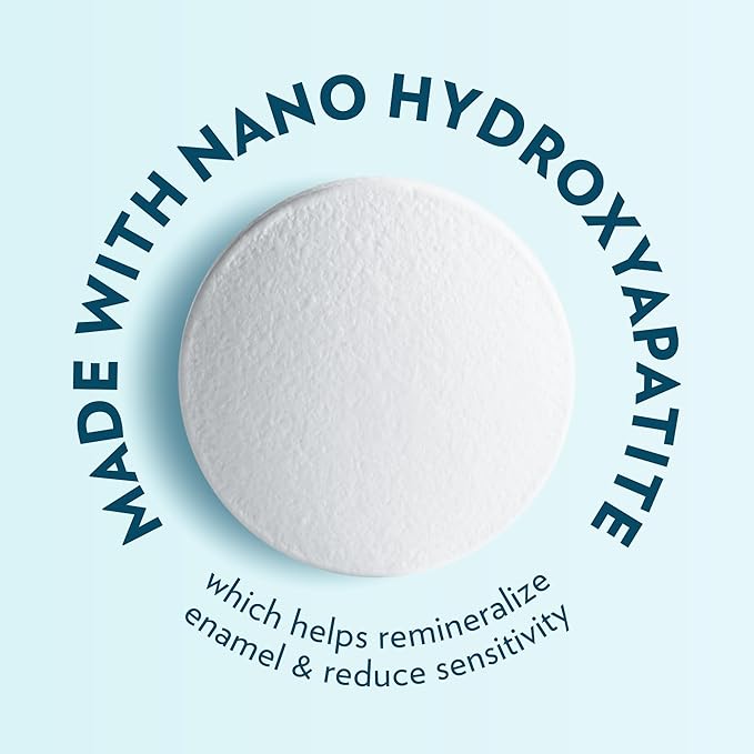 Toothpaste Tablets – Strawberry Kiwi | Nano Hydroxyapatite Toothpaste Tablets Chewable | Fluoride Free l 90 Tabs