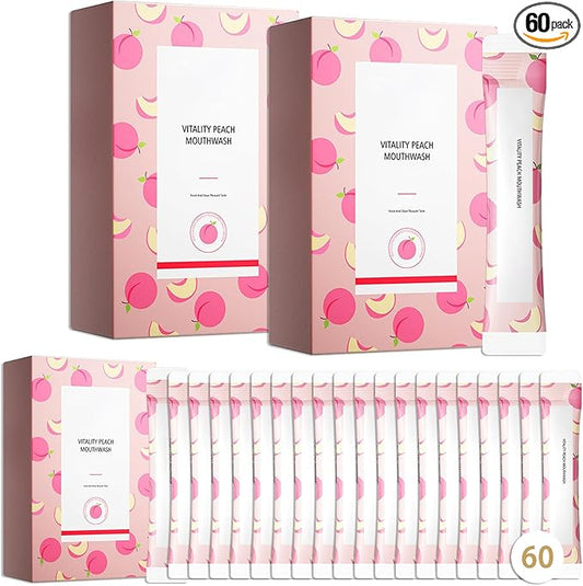60PCS Travel Size Mouthwash,Portable Mini Mouthwash,Long-Lasting Freshness Travel Mouth Wash for Oral Care A25