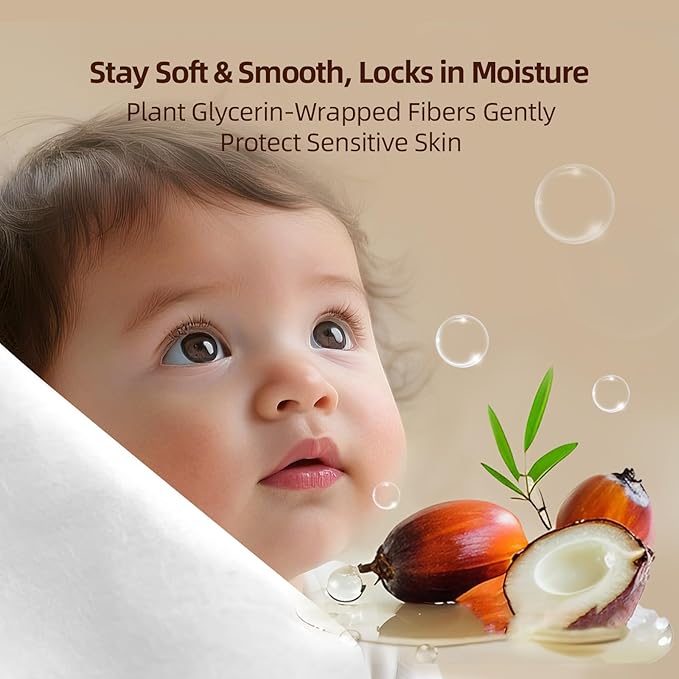 Winner 100% Cotton Dry Wipes, USDA Certified Baby Wipes, Soft & Gentle, Hypoallergenic & Unscented for Baby Sensitive Skin, Use Wet/Dry for Diaper Changes, Meals & Cleanup, 100ct, Pack of 1
