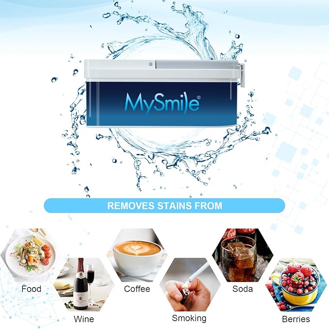 MySmile Teeth Whitening Powder for Tooth Whitening, Toothpaste Natural Powder Teeth Whitener, Enamel Safe Whitening Tooth Cleaning Powder, Tooth Stain Remover and Polisher, Fresh Mint