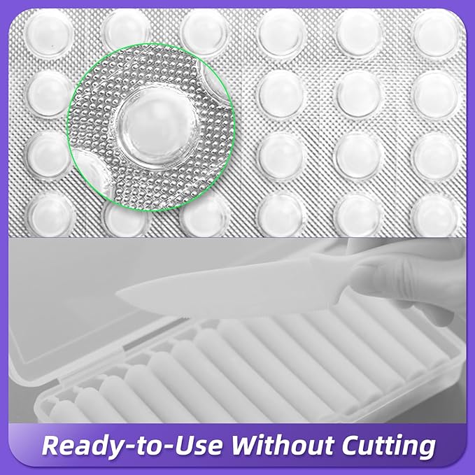 Orthodontic Wax for Braces - 180 Dental Wax Dots | Hygienic Individual Wraps, Mint Flavor