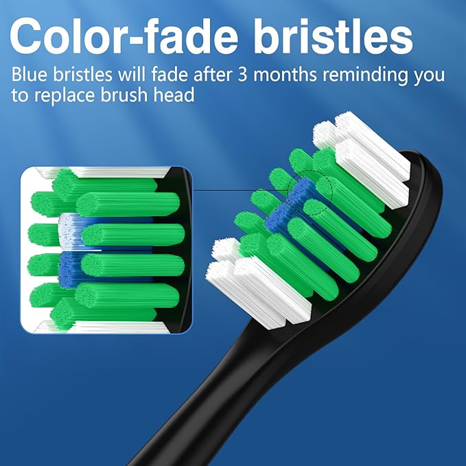 Lanveda Replacement Toothbrush Heads Compatible with Philips Sonicare Replacement Heads, Replacement Brush Head Compatible with Phillips Sonicare 4100 5100 5300 6100 Electric Toothbrush, 16 Pack
