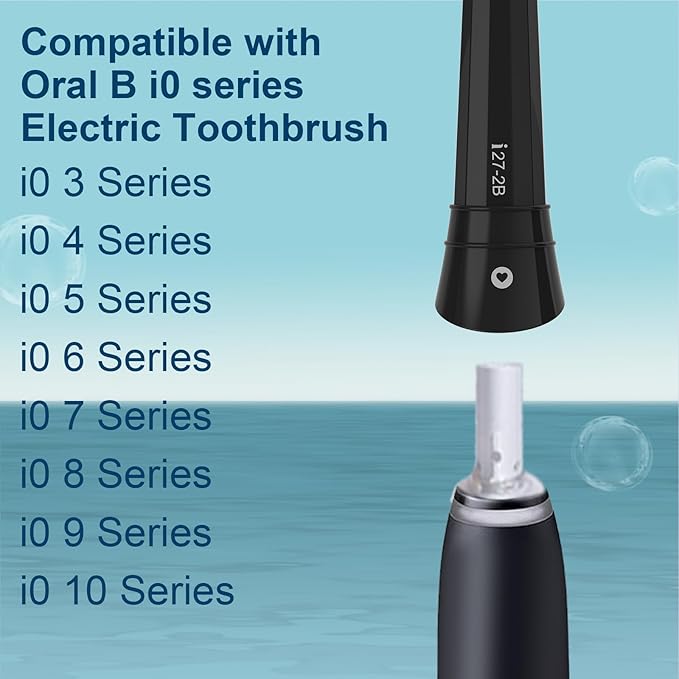 12PCS iO Replacement Heads Compatible with Oral B IO 2/3/4/5/6/7/8/9/10 Series Electric Toothbrush,Compatible with Oral B io Series Toothbrush Heads with Medium Bristles