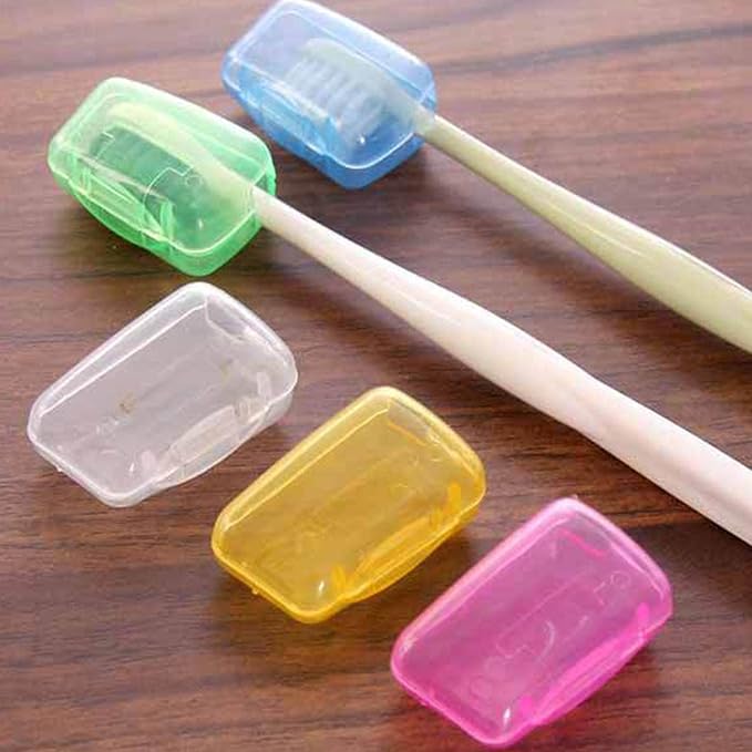 Toothbrush Caps – 5 Piece Dustproof Case, Compact Travel Cover Set, Durable Protective Shell for Hygienic Storage, Lightweight Fit Design | Great for keeping brush heads clean during trips