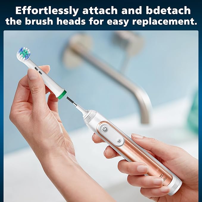 Replacement Toothbrush Heads Compatible with Oral-B, 8-Pack Electric Toothbrush Heads, Fits Pro 1000/500/3000/7000/9600 & More, Dupont Bristles for Superior Clean