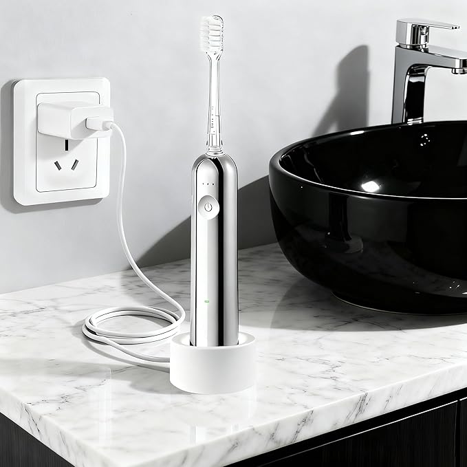 Charger Base for Laifen Toothbrushes,Electric Toothbrush Charger Dock and Stand Suitable for LFTB01-S/LFTB01-P/LFTB01-A,Including USB C Cable and Adapter. (White)