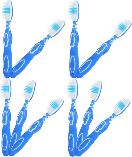WOFASHPURET 10Pcs Prison Use Toothbrushes Small Soft Bristle Short Handle Manual Toothbrushes Bulk Set for Oral Hygiene and Travel