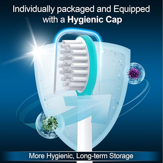 Kids Replacement Toothbrush Heads 10 Pack for Philips Sonicare Electric Toothbrush Soft Brush Head for Child 7+ for Boy Girl,5pink+5blue