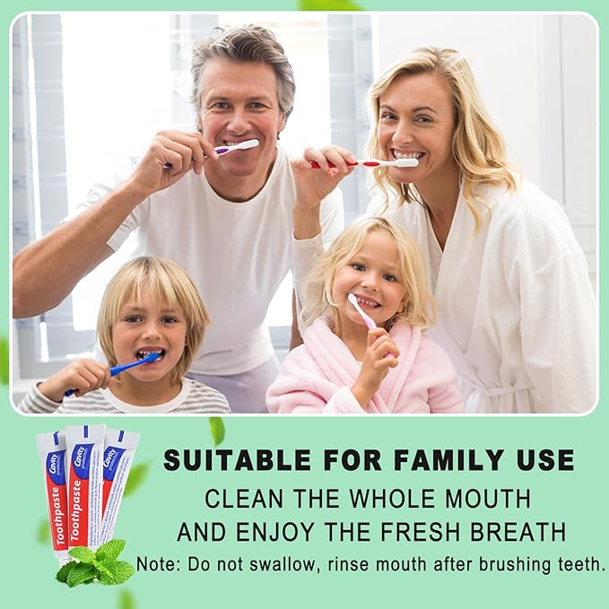 HAIFOTRVA 300 Tubes Bulk Travel Size Toothpaste, 0.176 oz Extra Small Mint Mini Disposable Toothpaste for Hotel, Guests, Homeless, Charity