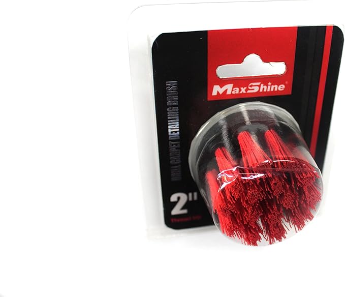 Maxshine Universal M8 Medium-Duty Upholstery & Carpet Drill Brush (2”) | Power Scrubber Attachment for Car Detailing | Removes Grime, Stains & Spots from Leather, Fabric, Seats & Carpets