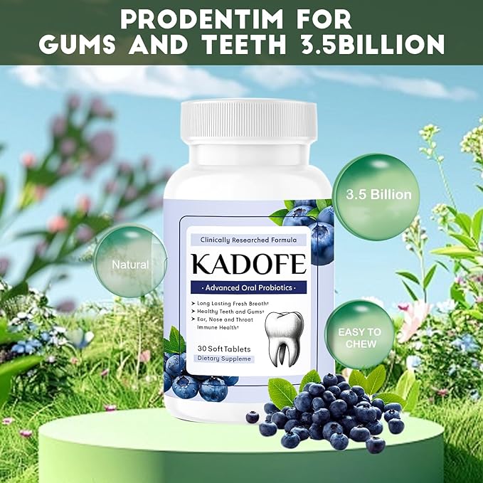 Oral Probiotics for Teeth and Gums & Fresh Breath - Gum Restore & Bad Breath Treatment for Adults |3.5 Billion Advanced Oral Probiotics for Bad Breath, Chewable 30 Tablets (Mixed-4pcs)
