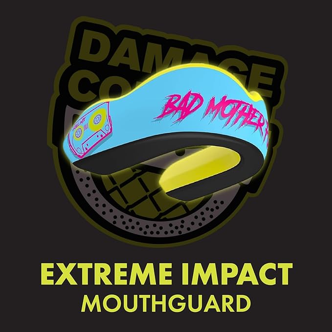 DAMAGE CONTROL Extreme Impact Mouth Guard – Sports Mouthguard for Boxing, MMA, BJJ, Hockey, Rugby, Lacrosse, & More – Mouthpiece for Teeth & Jaw Protection, for Youth & Adults (Women, BMF)