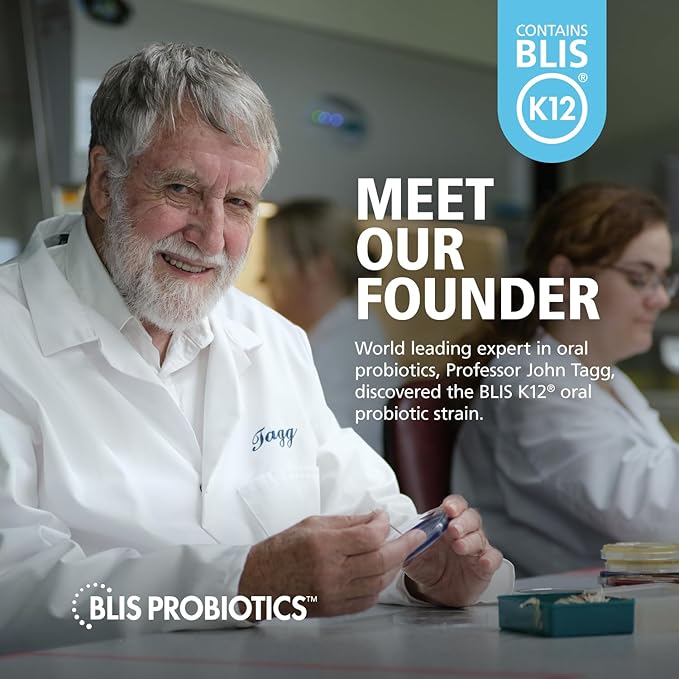 BLIS UltraBLIS Probiotic Immune Support - Gut & Oral Health, K12, Peppermint - 40 Lozenges