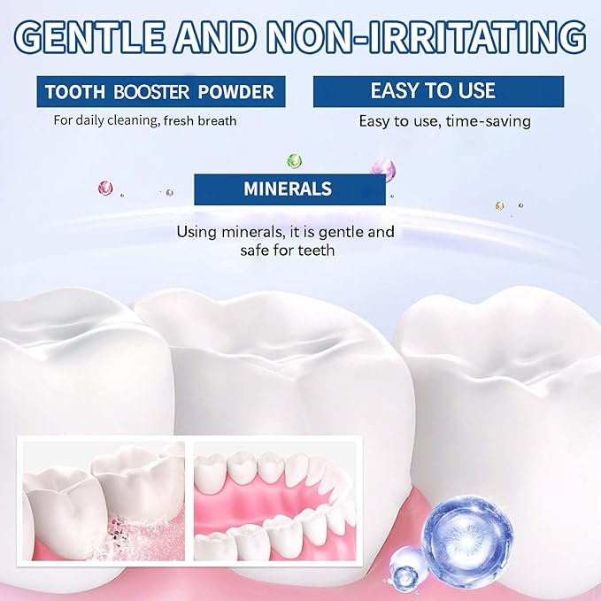 2PCS Magic Toothpaste Booster Powder, Magic Teeth Powder, Teeth Clean, Fresh Breath