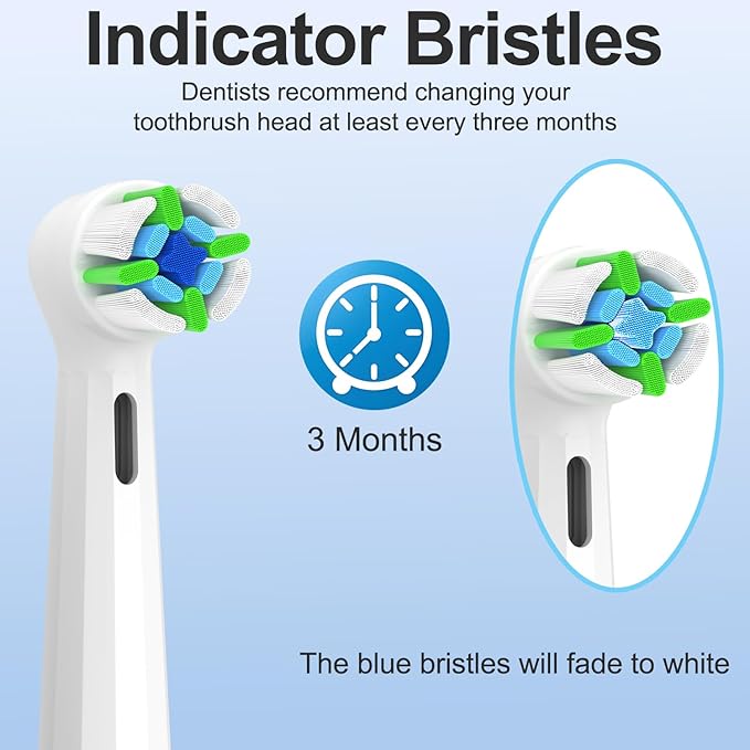 Replacement Heads Compatible with Oral B iO Electric Toothbrush, Replacement Toothbrush Heads Fit for Oral-B iO 2/3/4/5/6/7/8/9/10 Series Toothbrush, 8 Packs (White)