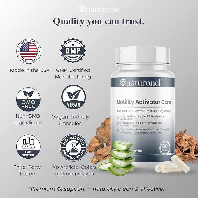 Motility Activator Core Capsules - Cleanse Pills Daily Premium Support, Motility Activator Cleanse Natural Digestive Formula for Overall Health & Wellness Supplement (6)