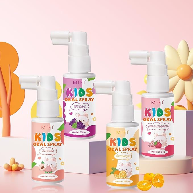 PEGO Kids Oral Spray - Fresh Breath for Children & Toddlers, Fruit-Flavored Oral Care Spray, Easy to Use, Perfect for Home & Travel for Baby's Daily Oral Care (1Pack, Grape)