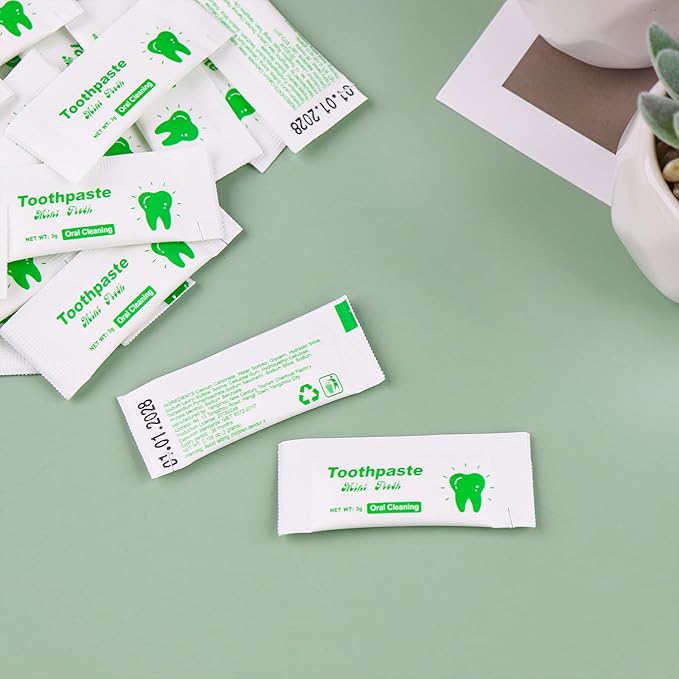 Too Small Bulk Travel Size Toothpaste Pack of 30,0.105 oz Extra Small Toothpaste Travel Size Bulk Mint Mini Disposable Toothpaste for Hotel,Guests,Homeless,Charity(Only Good for Single Use)