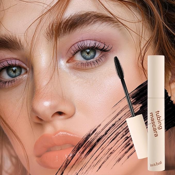 Tubing Mascara, Long-Lasting, Smudge-Resistant, Naturally Lengthening, Fluffy and Breathable Effect, Removable with Warm Water
